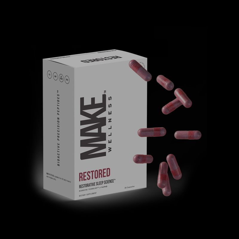 Make Wellness RESTORED restorative sleep peptide capsules